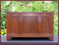 IMAGE OF SECOND BRIDES CHEST FINISHED IN A DARKER COLOR.